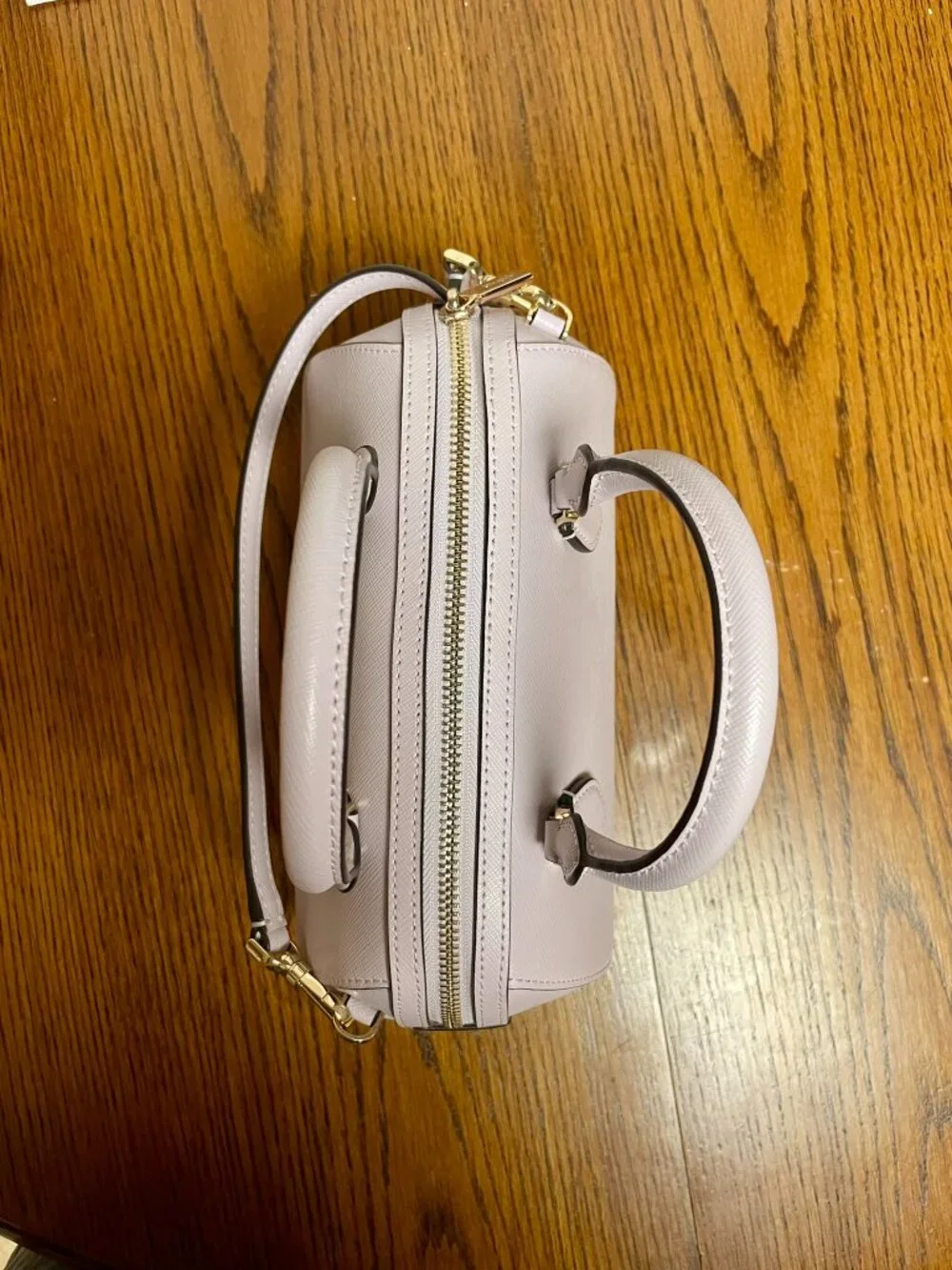 Kate Spade KF493 Madison Saffiano Leather Small Duffle Crossbody IN Pastel Laven